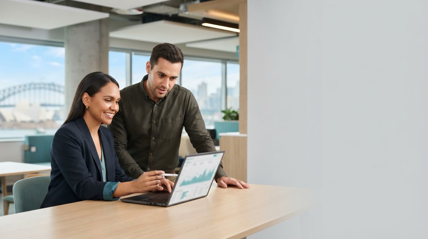Gale Rendholm investor reviewing AI-powered market analysis on a laptop